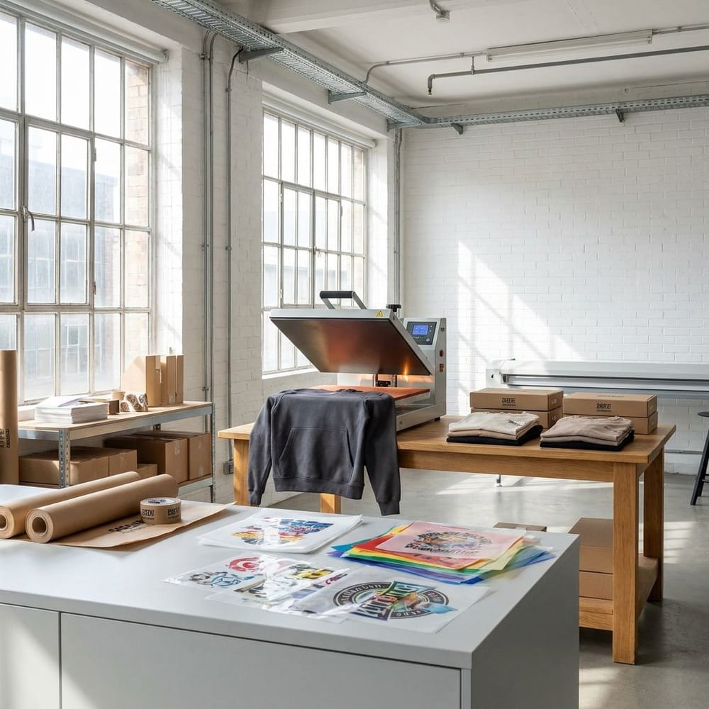 Leni Rosenbauer Druckstudio — moderner Arbeitsplatz